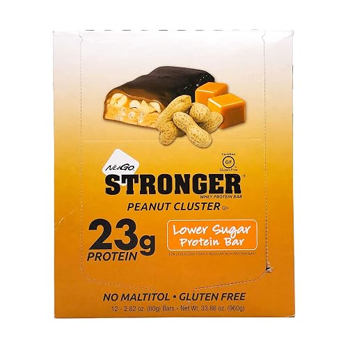 Nugo Stronger Peanut Cluster (Case of 12) 2.82 Ounces by Nugo Nutrition Bar