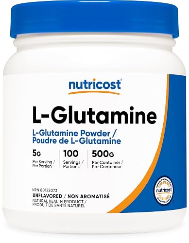 Nutricost L-Glutamine Powder (500 Grams) Unflavored, 100 Servings