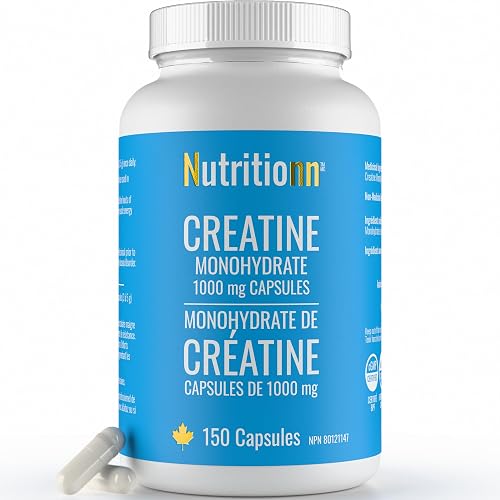 Nutritionn Creatine Capsules, 1000 mg Creatine Monohydrate x 150 Capsules