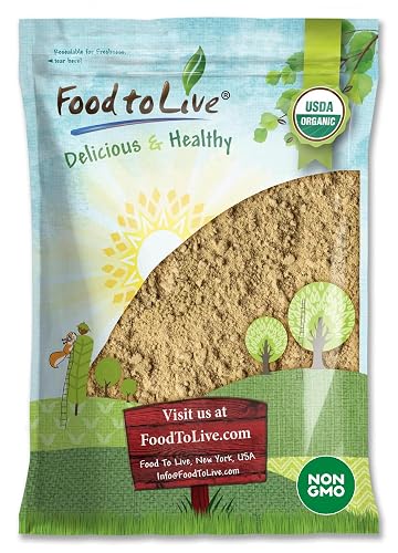Organic Toasted Pumpkin Seeds Protein Powder, 5 Pounds - 60% Protein, Non-GMO, Pure, Plant Based,Vegan, Kosher, Bulk, Great for Baking, Drinks and Smoothies