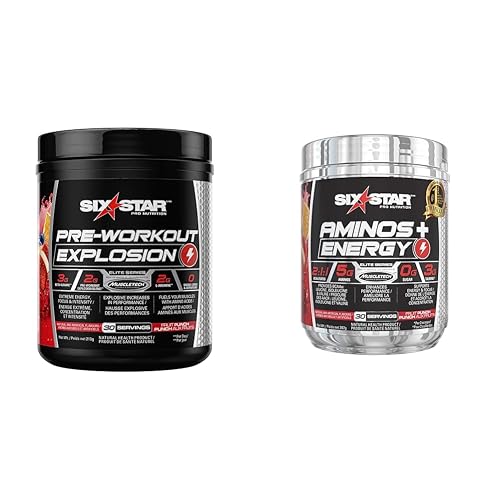 Pre Workout + Amino Plus Energy Six Star | Pre Workout Powder for Energy, Focus and Intensity | BCAA Powder with Caffeine