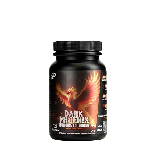 Predator Labs - Dark Phoenix Hardcore Fat Burner 120 Capsules - Thermogenic Fat Burner Formulated to Metabolize Carbohydrates and Fats, Helps with Blood Sugar, Helps with the Thyroid , Appetite Suppressant that Helps Increase Satiety, Herbal Formula adaptogens that eliminate the side effects of stimulants, Weight loss pills for men and women, Relief of bloating, Compatible with the ketogenic diet