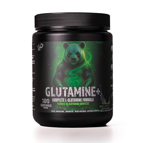 Predator Labs Glutamine + 500g - Premium Synergistic L-Glutamine and glycine Formula for Enhanced Recovery - 100 Servings, Unflavored, Ideal for Post-Workout Nutrition