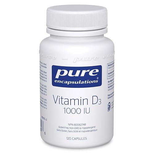 Pure Encapsulations Vitamin D3 25 mcg (1,000 IU), 120 Capsules