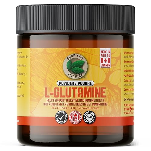 Pure Lab Vitamins L-Glutamine Powder, 300g, Additive Free