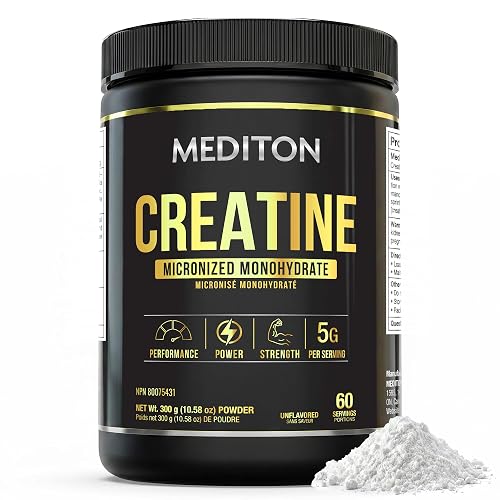 Pure Micronized Creatine Monohydrate - 5g Per Serving - Supports Lean Muscle Growth, Strength & High-Intensity Performance - Unflavored - Micronized for Enhanced Absorption - 60 Servings