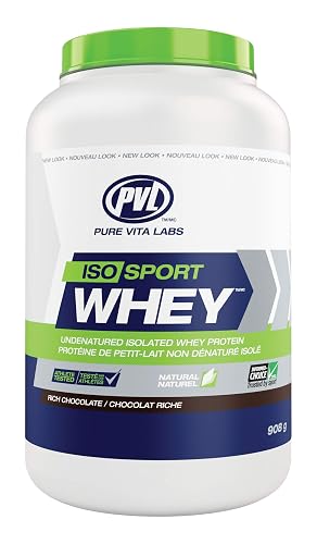 PVL ISO Sport Whey – Clean Gold Standard 100% Whey Protein Isolate Powder Protein Shake – 840 g – Rich Chocolate