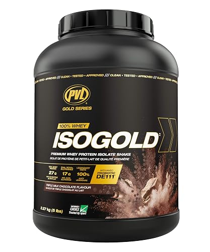 PVL ISOGOLD – Grass Fed - Premium Isolate 100% Whey Protein Shake (2.27 kg (Pack of 1), Chocolate)