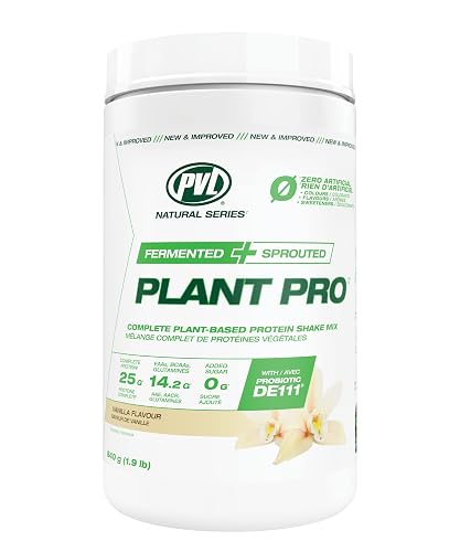 PVL Plant Pro, Fermented, Sprouted Vegan Protein, Natural Vanilla, 840 g