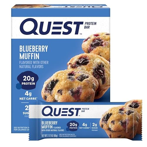 Quest Nutrition Protein Bar, Blueberry Muffin, 4 Count