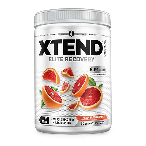 Scivation Xtend Original Bcaa Powder (Italian Blood Orange) - Sugar Free Workout Muscle Recovery Drink With 7G Bcaa,, Amino Acid Supplement With L Glutamine & Electrolytes - 426 Gms (30 Servings)
