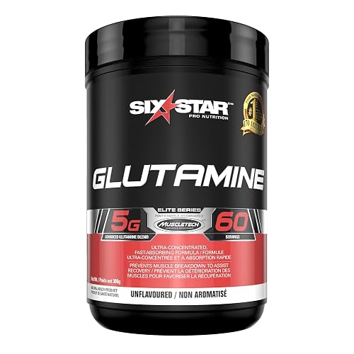 Six Star Glutamine Powder, L Glutamine Powder, Unflavoured (60 Servings)