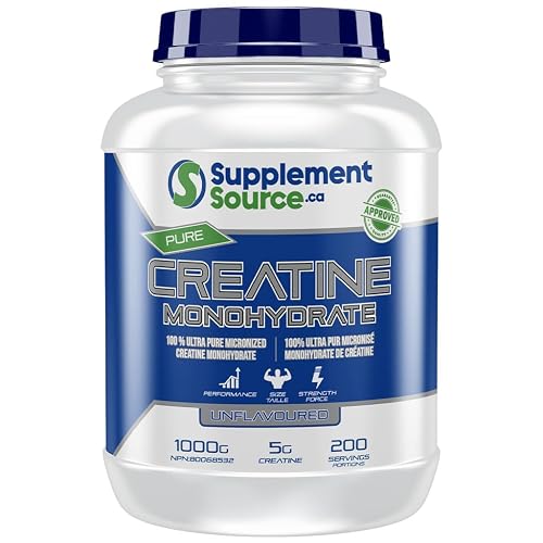 Supplement Source CREATINE POWDER - 100% Pure Creatine Monohydrate - Pharmaceutical Grade Creatine - 1000 gram 1 kg (Pack of 1)