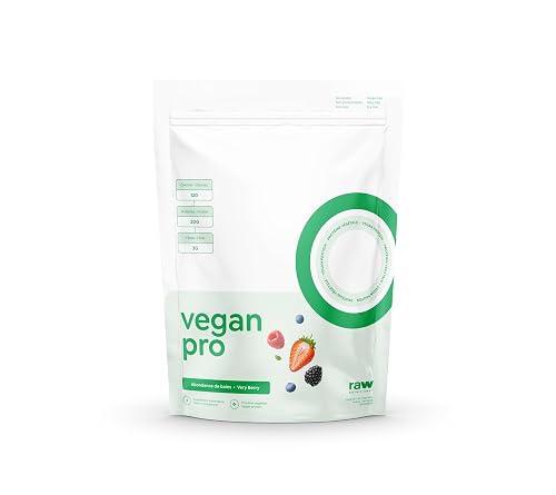 Vegan Pro Organic Plant Based Protein Powder | 20g Pea Protein Vegan Protein Shake | Easy Digest & Non-Bloating Plant Protein | Non-GMO, Dairy-Free, Gluten-Free | 2LB (Very Berry)