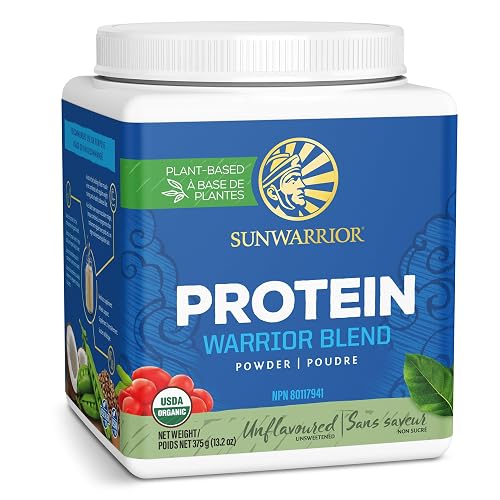 Vegan Protein Powder Organic Plant-based | BCAA Amino Acids Hemp Seed Soy Free Dairy Free Gluten Free Synthetic Free NON-GMO | Unflavored 15 Servings | Warrior Blend by Sunwarrior