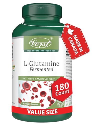 VORST L-Glutamine 1950mg Per Serving 180 Vegan Capsules