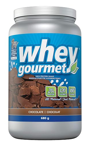 Whey Gourmet 100% Whey Protein, Grass Fed, Non-GMO, Chocolate, 680 g