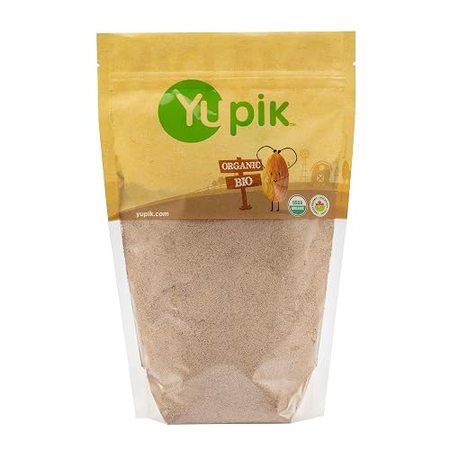 Yupik Organic Raw Flax Seed Protein Powder, 35% Protein, 1 kg, Non-GMO, Kosher, Vegan, Finely Ground Seeds, Salt-Free, Oil-Free, Plant-Based Protein, Source of Fiber, Ideal for Smoothies & Baking