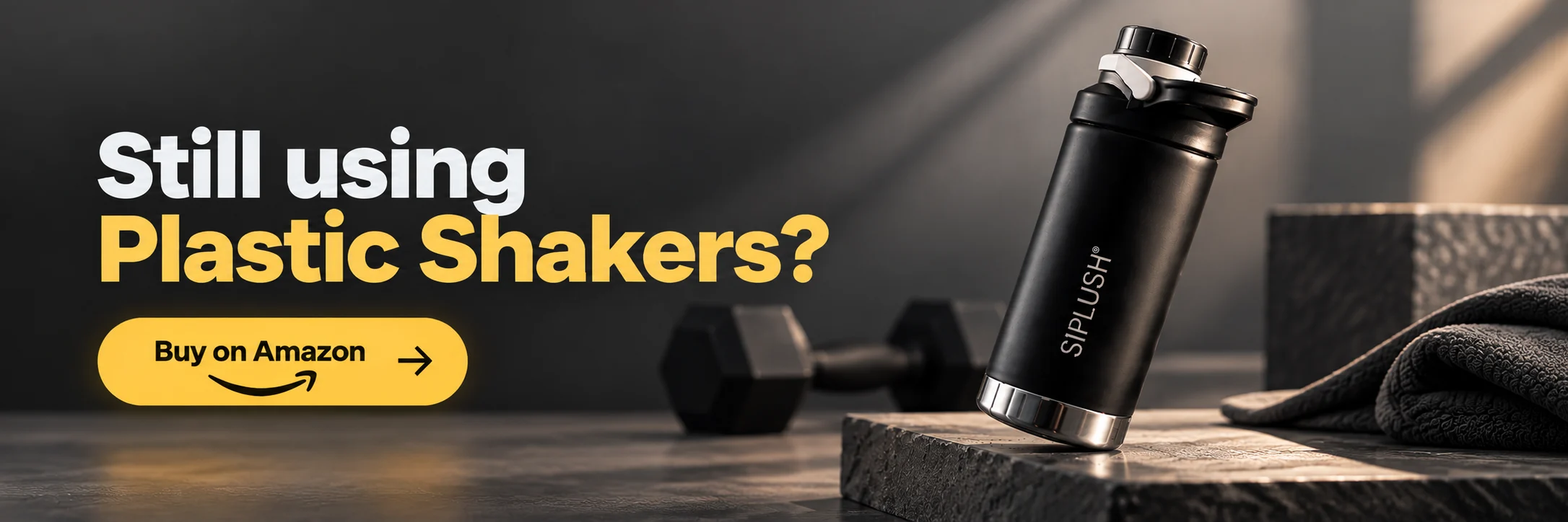 Protein shaker bottle